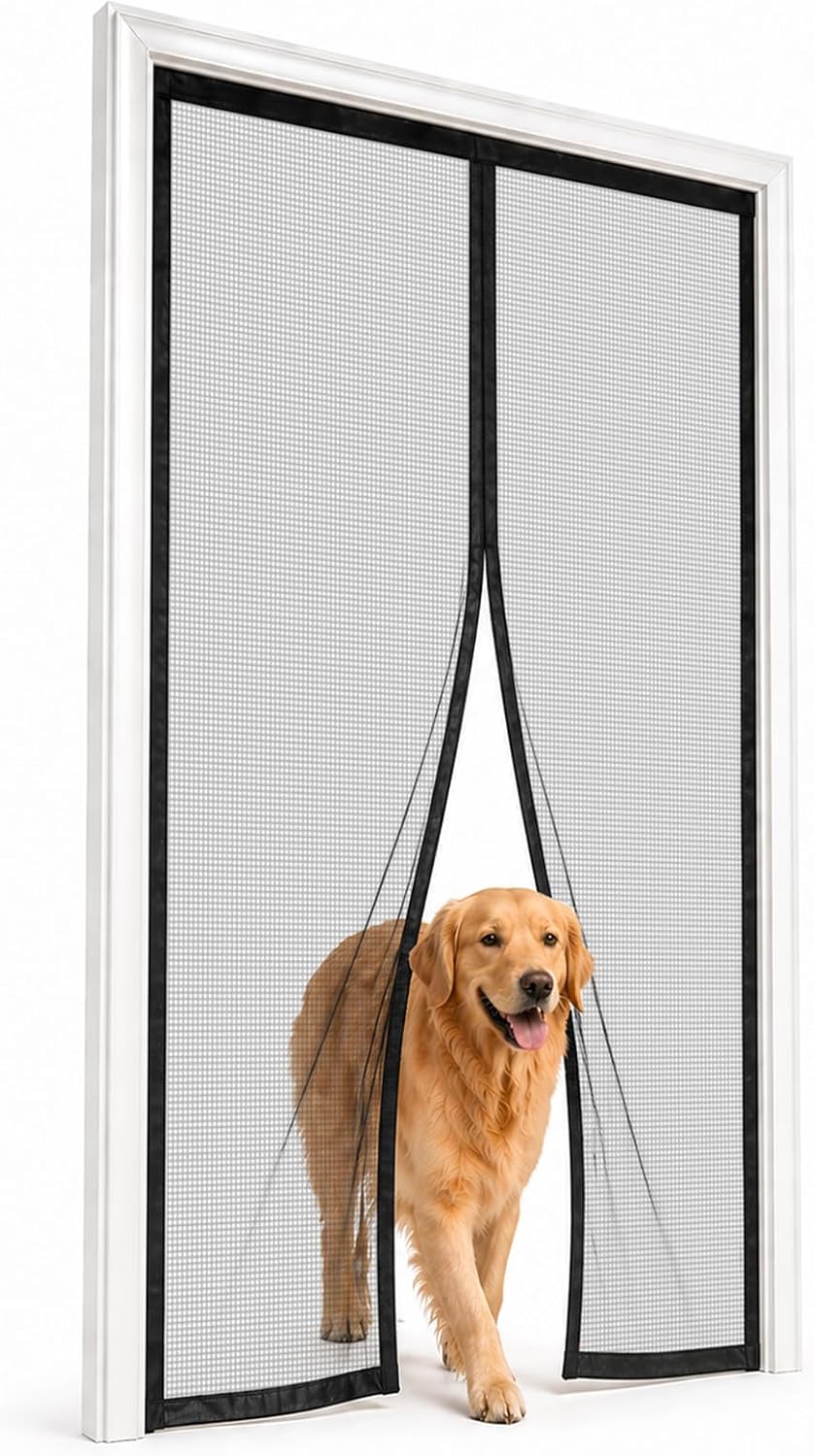 Cortinas mosquiteras negras 120×205 cm SHURUO