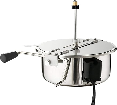 Miniatura 3 de MISC Máquina de encimera de palomitas de maíz-Acero inoxidable negro negro