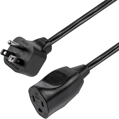 Miniatura 9 de Philips EZGrip SPC3083EZ37 - Cable de extensión para exteriores con múltiples tomas, cable de extensión resistente de 8 pies, 16 AWG, negro