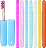 Sieral 90 Pack Breathable Travel Toothbrush Cases - Durable ABS Holders in 7 Assorted Colors for Camping Trips & Home, 8x1.2 Inch Portable Storage
