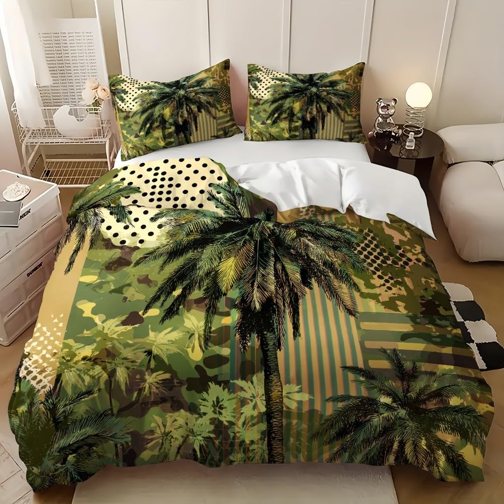 Housse de couette 200x200 sans repassage fermeture éclair facile pour lit deux personnes