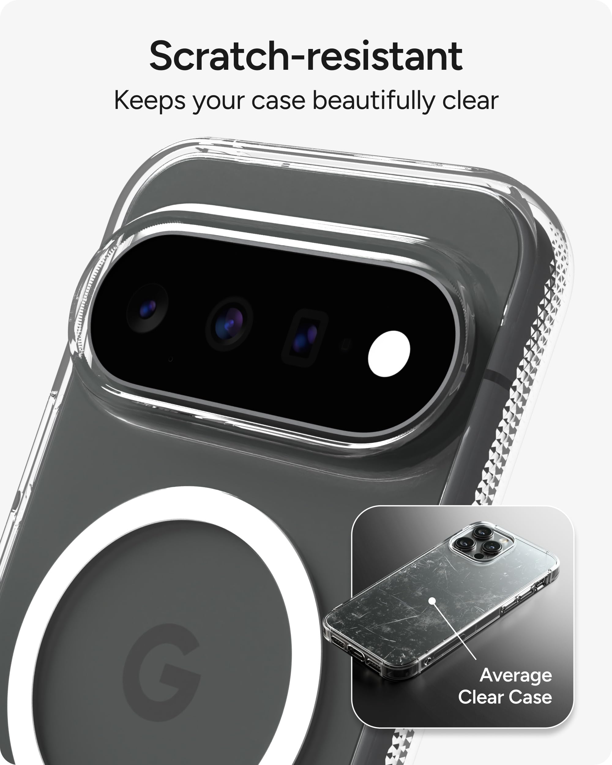 ZAGG Crystal Palace Snap Google Pixel 11 / Pixel 11 Pro Case, Trasparente | Protezione contro le cadute di grado militare da 4 m, cover magnetica trasparente, rinforzata con grafite, anti-ingiallimento
