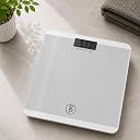 Btag Premium Digital Body Weight Scale | 26×26 cm Wide Platform | Clear LCD Display | Anti-Skid Base | 180 kg Capacity Block Design, 6 Months Warranty (White) gallery image