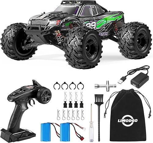 Limodgo Auto de control remoto rápido para adultos 110 grandes Hobby rc, versión de actualización de motor 550, 35 MPH, autos RC de alta velocidad, Limodgo Auto de control remoto rápido para adultos 110 grandes Hobby rc, versión de actualización de motor 550, 35 MPH, autos RC de alta velocidad,