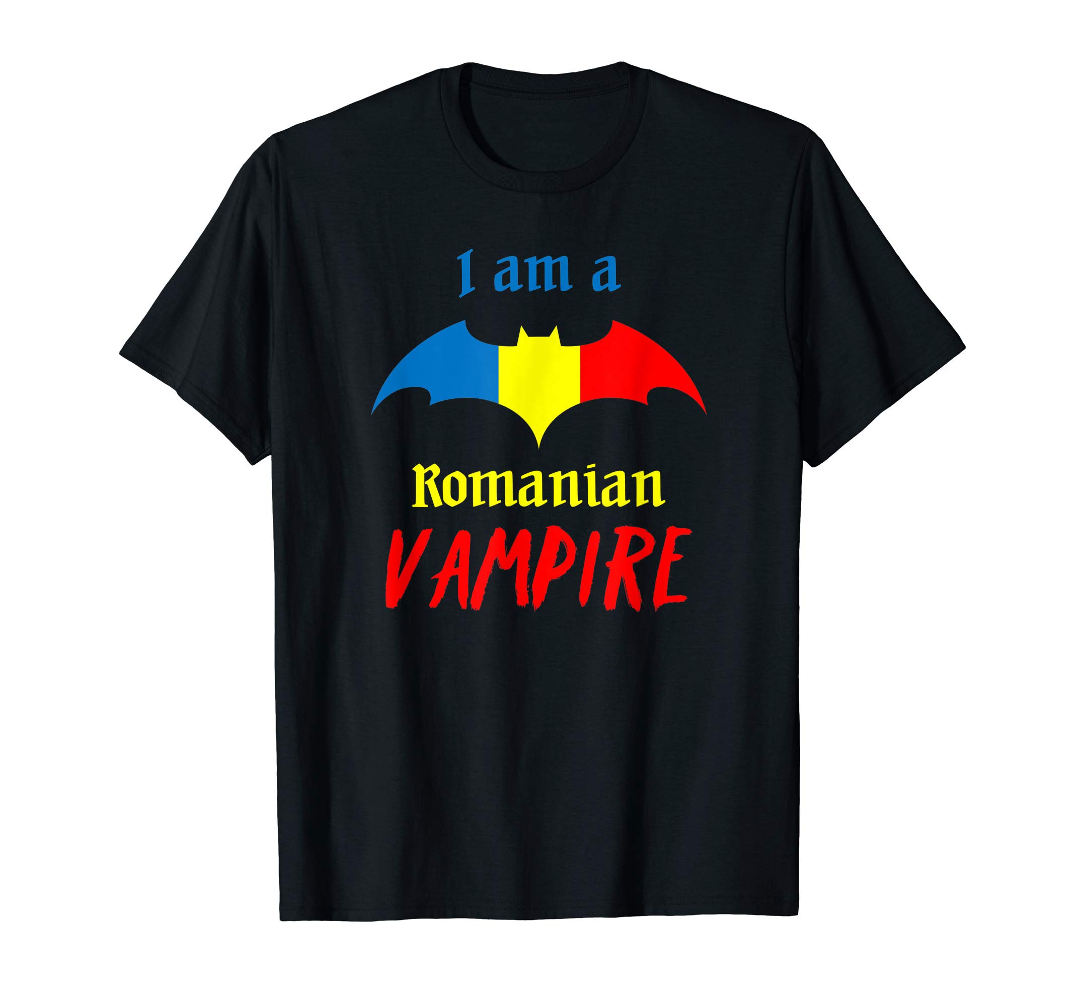 Patriot Romanian Vampire Dracula Romania Flag GiftPatriotic Romanian Vampire Halloween Romania Flag Dracula T-ShirtOEKO-TEX STANDARD 100
