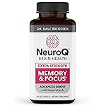 NeuroQ Memory & Focus Extra Strength - Boosts Cognitive Performance & Brain Function - Supports Neuroprotection & Concentration - Huperzine A, Gotu Kola, Ginkgo, Coffee Fruit & Propolis - 60 Capsules