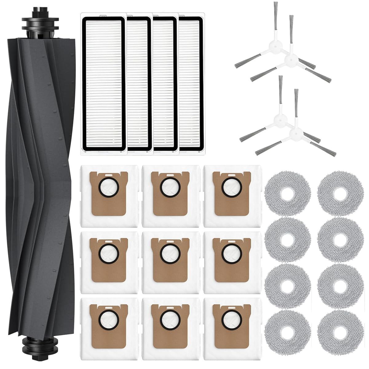accessori per aspirapolvere dreame l10s ultra s10 pro 1 pennellata 4 filtri 4 pennellini 8 spugne 9 sacchetti