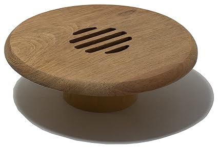 Decor Grates HV100CHERRY-U Louvered High Velocity Vent Cover for Wall/Ceiling, Cherry Wood