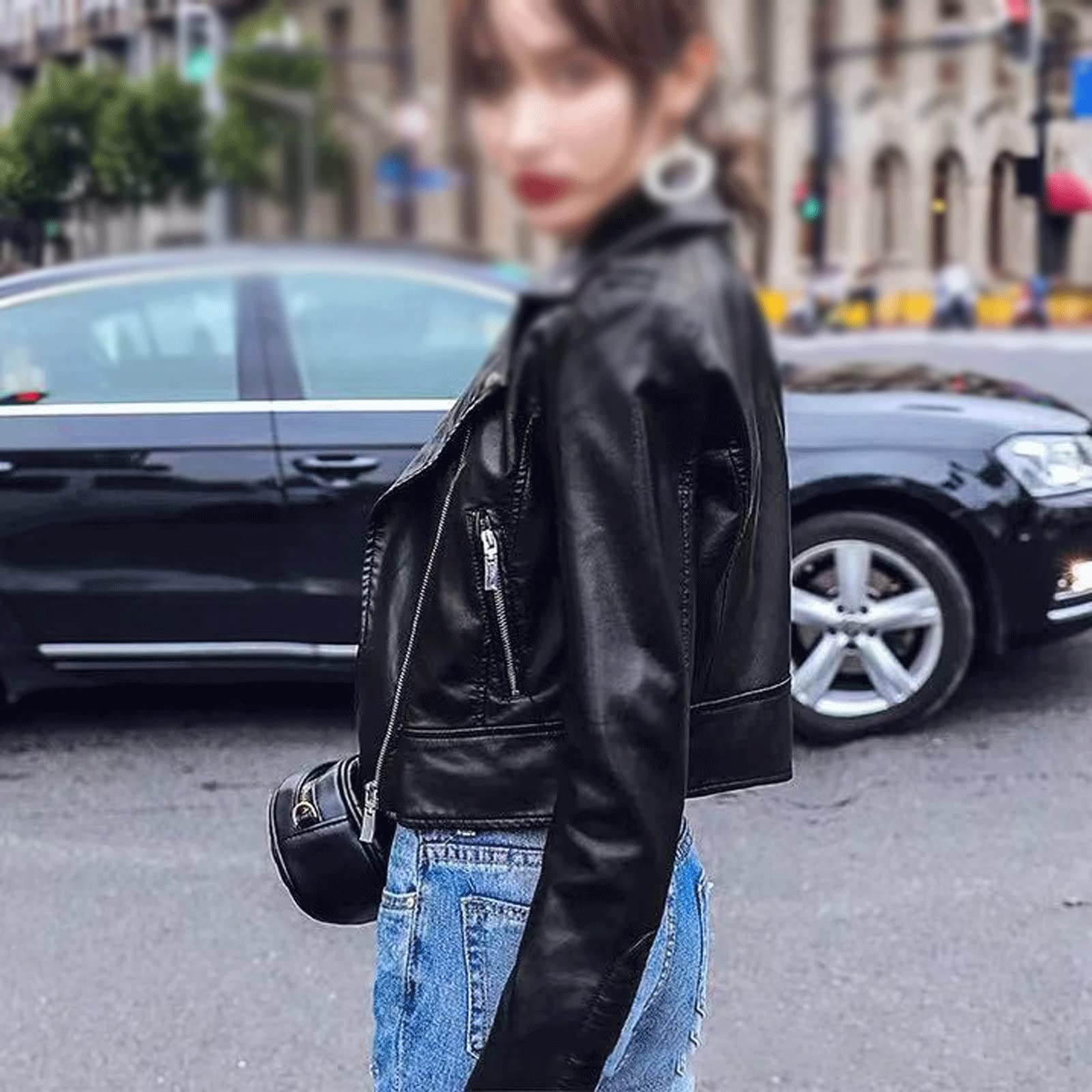 Amazon.co.jp: AEMNJC ジャケット レディース 夏 オートバイ puレザー