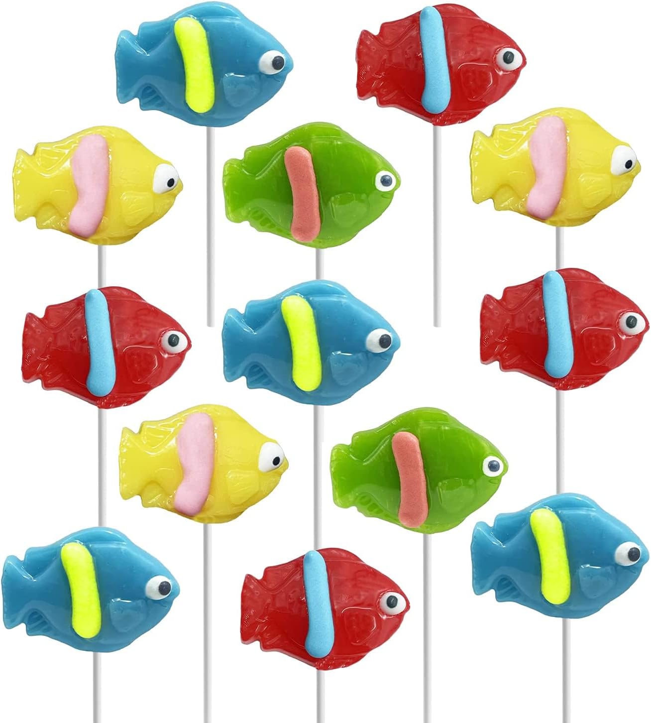 The Dreidel Company Tropical Fish Lollipop, Individually Wrapped