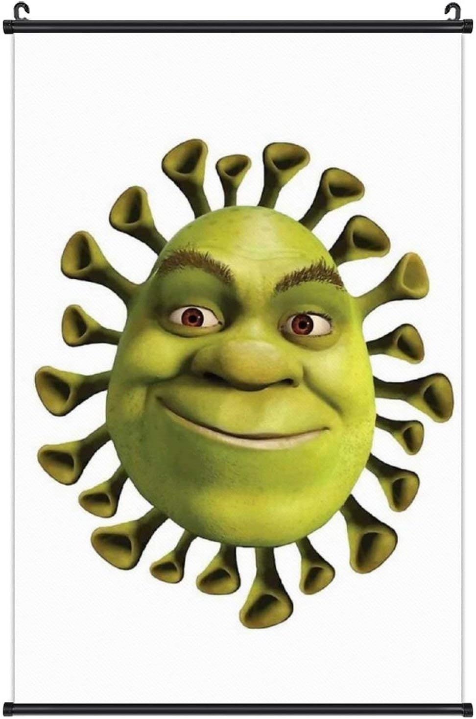 Agatsuma Shrek Corona Wall Hanging Scroll Poster Artwork Painting Wall Art Print for Home Decor Fans Gift Living Room Bedroom