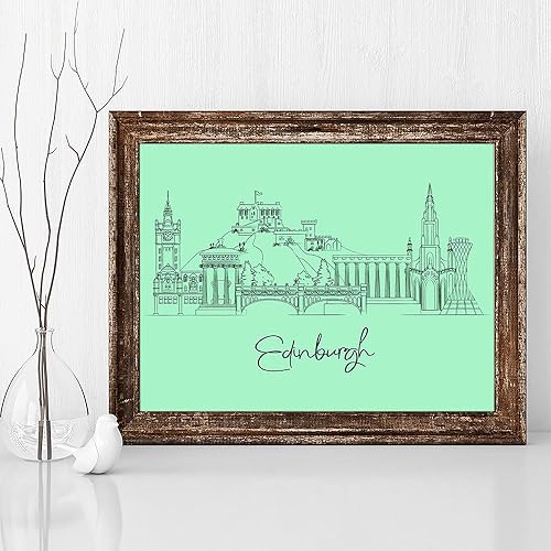 Vista 277 de TJ Originals - Barcelona, Madrid y España vistas de la ciudad, arte de pared ilustrado a mano, decoración de pared de sala de estar - Pósteres