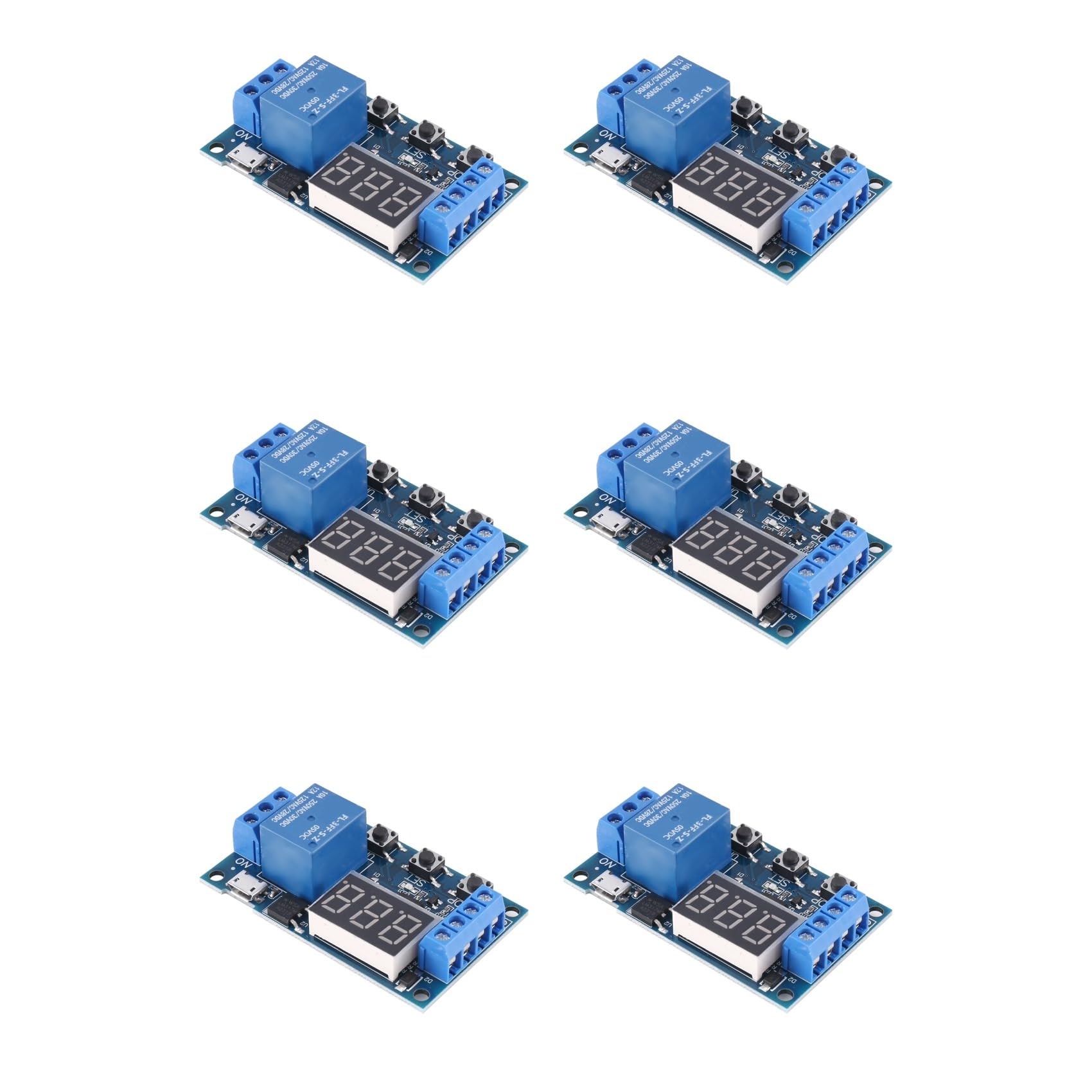 6X -521 Digital Time Delay 1 Way Relay Trigger Cycle Timer Delay Switch Circuit Board Timing Control Module