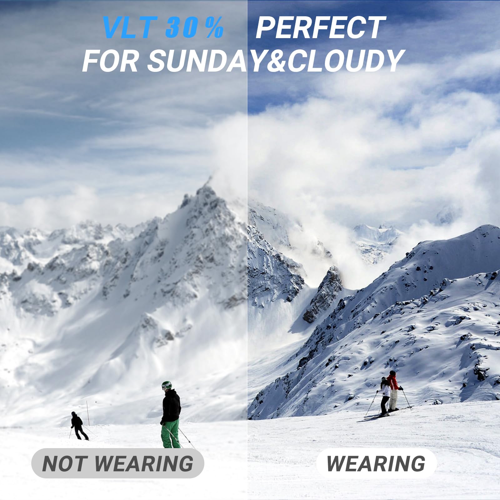 SPEEDEVE Occhiali da Sci Maschera da Snowboard OTG Protezione UV Anti-Nebbia da Donna&Uomo