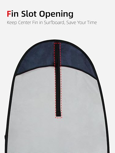 Miniatura 12 de Abahub Bolsa de viaje de SUP de alta calidad, funda acolchada de espuma para tabla de remo, bolsas de transporte para paddleboard, al aire libre