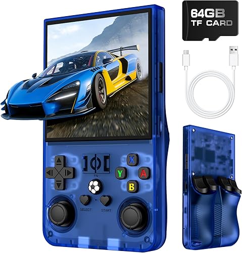 Vista 13 de R36MAX - Consola de juegos de mano retro, consola de juegos retro con 64G incorporados, más de 18000 juegos clásicos, pantalla IPS de 4.0 pulgadas