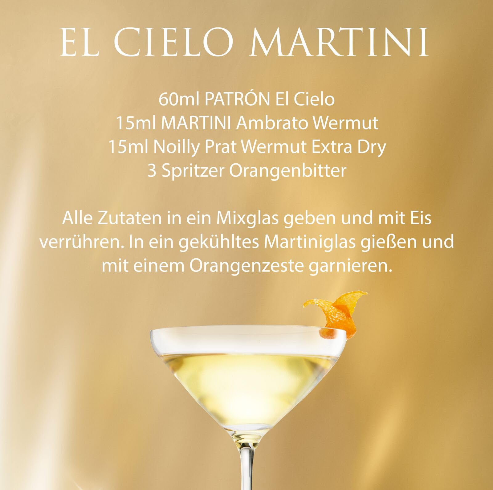 PATRON EL CIELO Premium Silver Tequila, 40% Vol., 70cL / 700mL, Alkohol aus 100% Weber Blue Agave, wird in kleinen Chargen in Mexiko handgefertigt