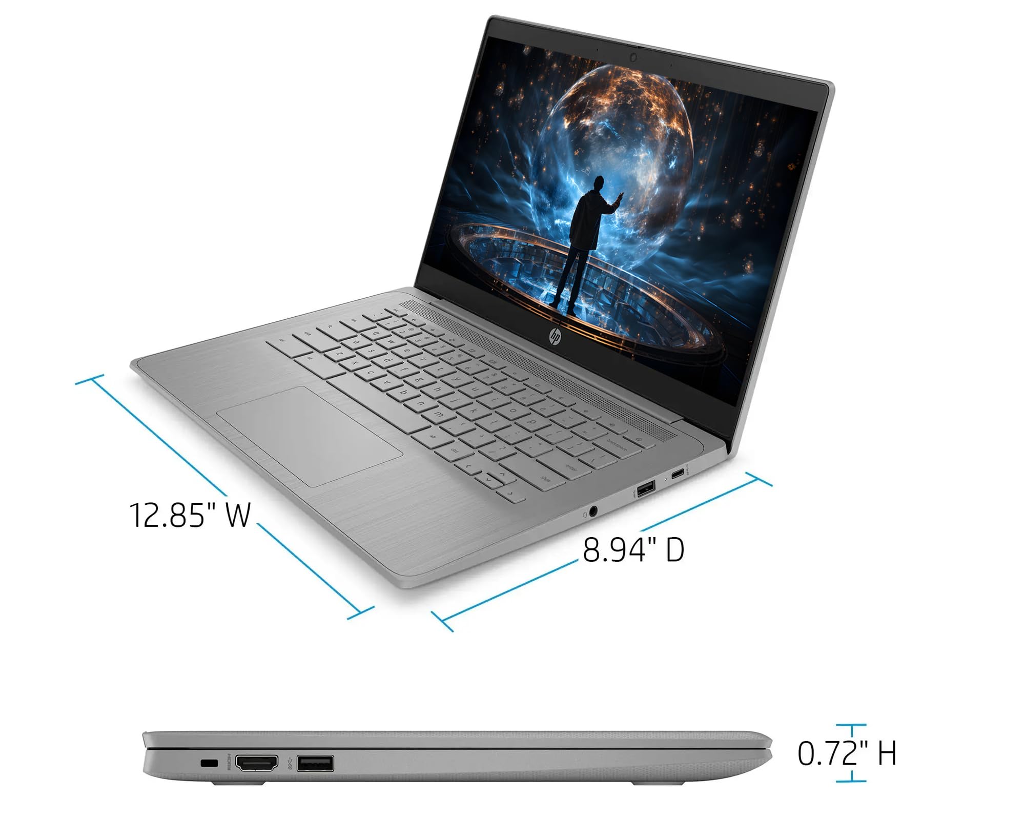 HP Chromebook 本体 グレー Amazon.com: HEWLETT PACKARD HP Chromebook Plus 14 inch Touchscreen