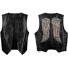 CosFantasy Men's Cosplay Vest Jacket Angel Wings Coat Sleeveless