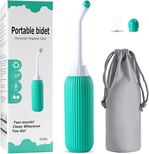 GKN Handheld Portable Bidet Spray Jet Water Spray For Toilet Bidet Spray For Toilet With Angled Nozzle Spray For Hygiene C...