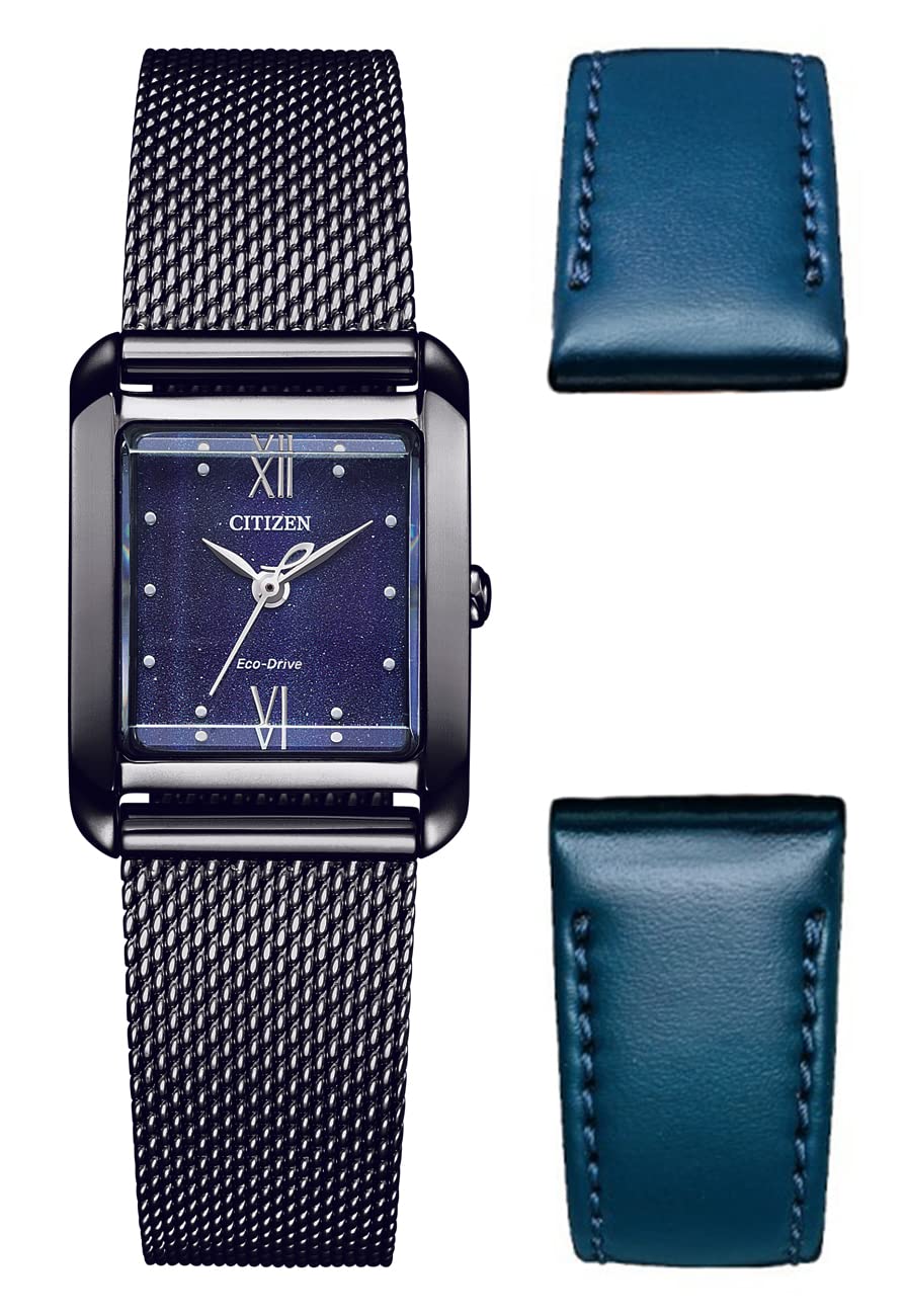 Citizen Damski analogowy zegarek Eco-Drive z bransoletką ze stali nierdzewnej