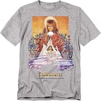Popfunk Labyrinth David Bowie Goblin King Movie T Shirt (Cream)