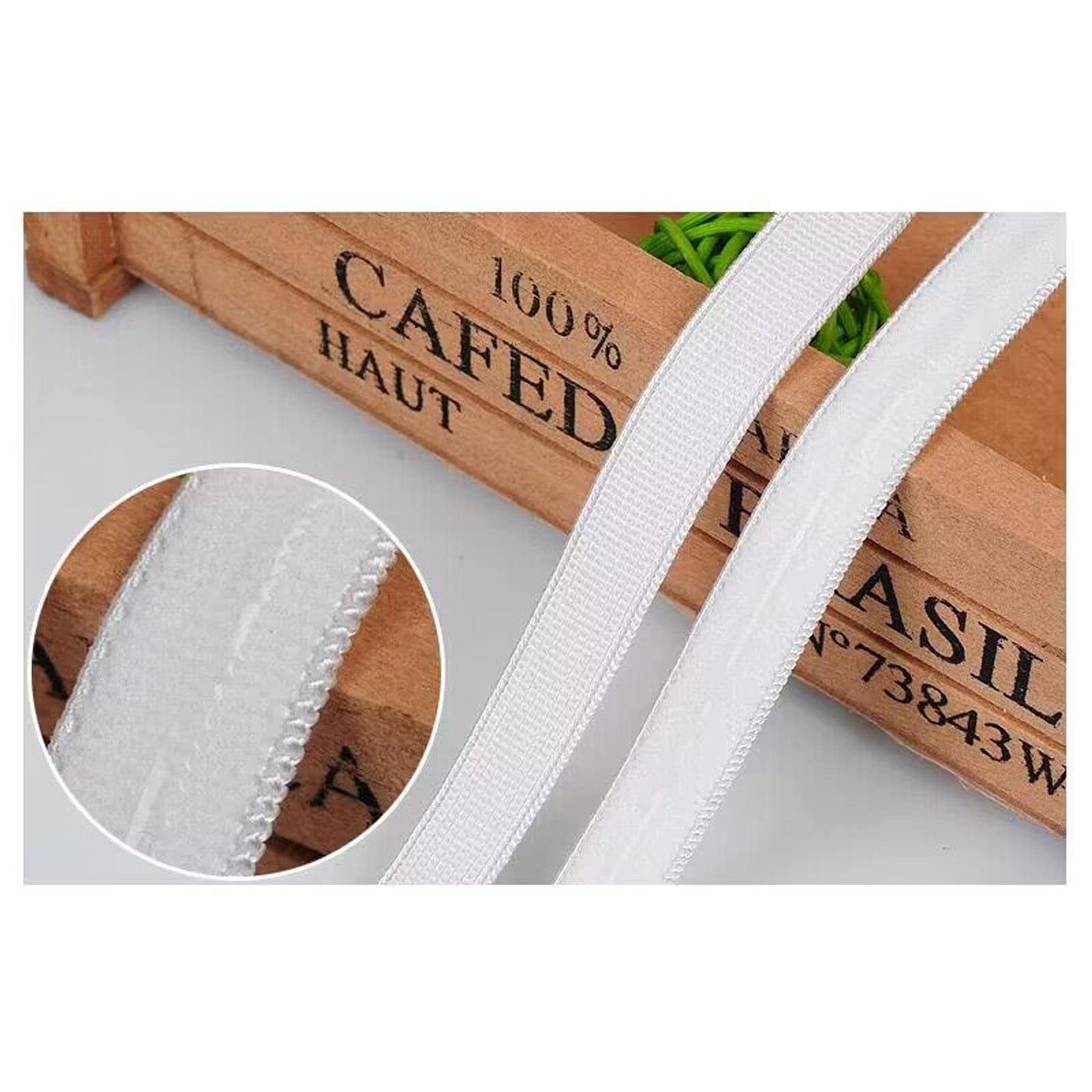 Gomma Antiscivolo In Silicione 5m X 10mm - Per Spallacci, Parrucche, Cucito, Nero O Bianco - Foto 7