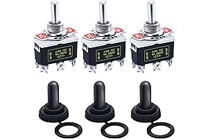 Twidec Heavy Duty Rocker Toggle Switch: Switch On/Off/On with Ease!