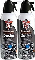 Dust-Off Compressed Gas Dusters 10oz Pack of 2 - Powerful Air Blast for Computers, Keyboards & Home Cleaning