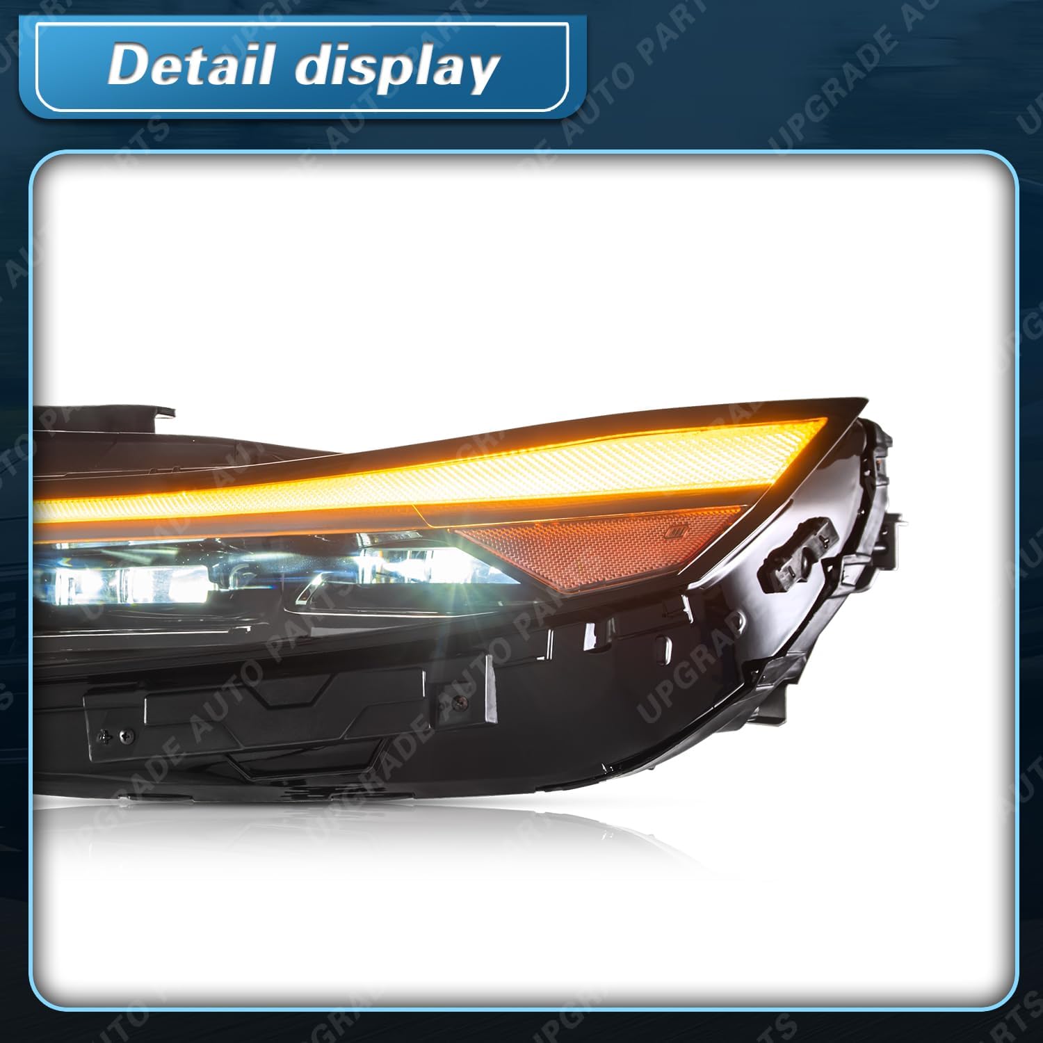 UPGRADE Compatible with 2024 2025 Hyundai Elantra Headlight USA Type with LED Bulbs & Projector 10Pin 92101-AA740 92102-AA740 HY2502283 HY2503283 (Driver & Passenger Side)