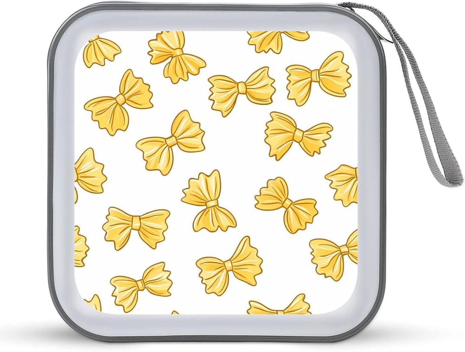 Yellow Bows Protective CD Case Storage Rack 40 Capacity DVD Holder Organizer Car Travel