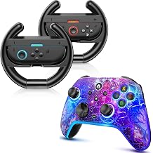 ZRZLMVP Wireless Switch Pro Controller for Nintendo Switch/OLED/Lite/Switch 2, Switch Steering Wheels for Nintendo Switch 2 JoyCon Controllers, Switch 2 Racing Wheels for Mario Kart World/ 8 Deluxe