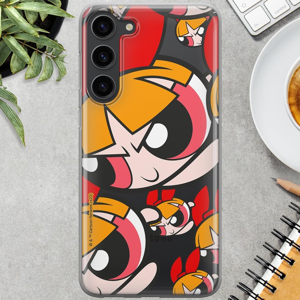 ERT GROUP Mobile Phone case for Samsung S23 Plus Original and Officially Licensed The Powerpuff Girls Pattern The Powerpuff Girls 010 adapted to The Shape of The Mobile Phone, Partially Transparent