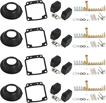 4Pcs Carburetor Carb Repair Rebuild for Yamaha Maxim 650 XJ650 1980-1983 | for Maxim 750 XJ750 1982 1983 for Seca 750 XJ750R 1981-1983, Replace Y004-4-UW XJ650