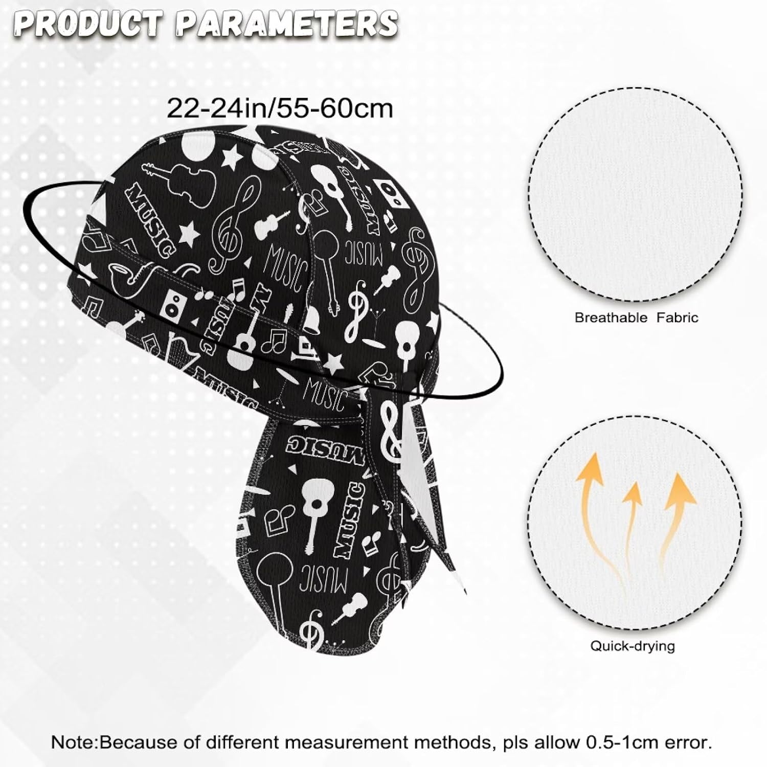 Do Rags Skull Caps Dew Rag for Men Beanie Helmet Liner Hat image 3