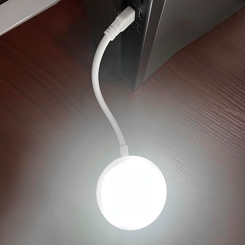 Miniatura 6 de 2 lámparas de escritorio USB, luz nocturna LED USB, 3 modos de color control de brillo arbitrario, cuello de cisne flexible de 360 para lectura de