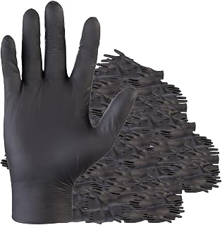 PEARL Gartenhandschuh: 400er-Set Nitril-Einweghandschuhe, puder- & latexfrei, Größe L, EN 455 (Nitrilhandschuhe für Tattoo-Studio, Handschuhe, Safe)