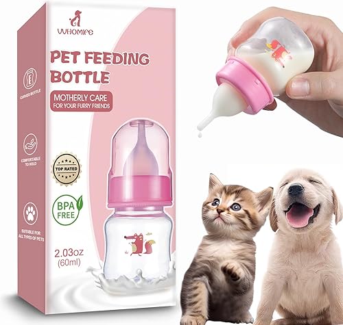 Kit de alimentación de biberones para gatitos y cachorros, biberones para lactancia proporciona un cuidado, comodidad y comodidad sin igual para tu