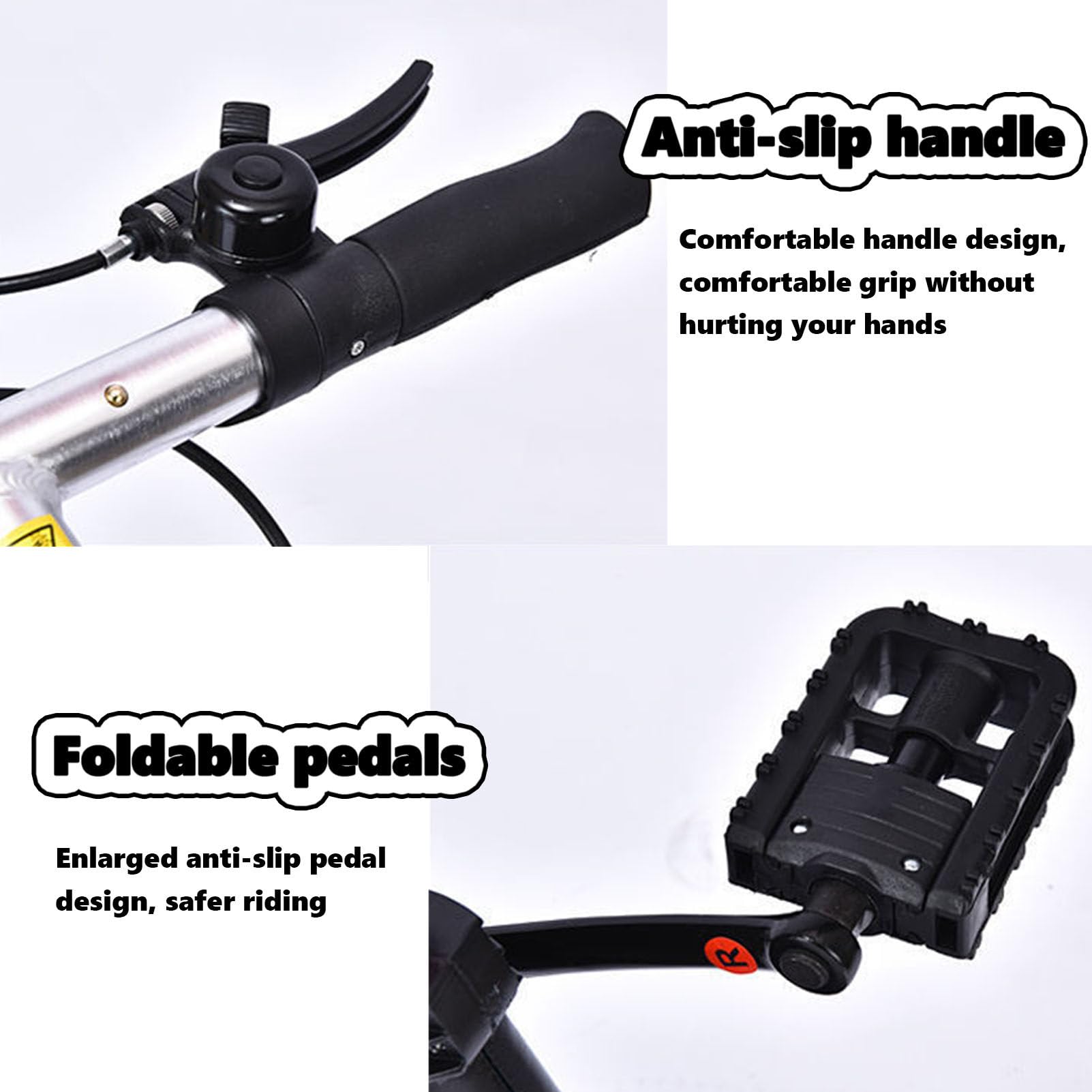 Bicicletta pieghevole da città in alluminio leggero, design portatile a piegatura rapida, per sport all'aria aperta, viaggi, comoda e ideale per studenti e pendolari