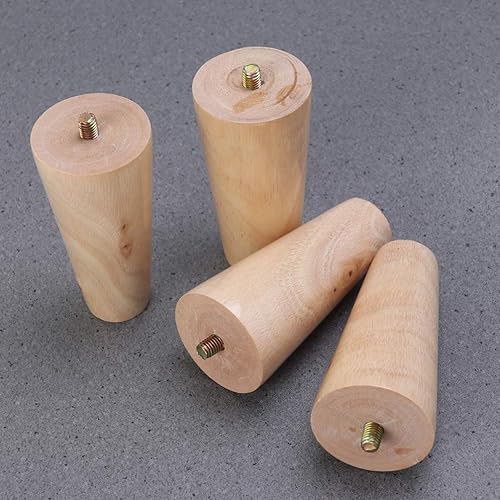 Miniatura 7 de Angoily 4 piezas de madera de repuesto para sofá, silla, otomana, mesa de café, muebles, patas de madera, patas de mesa, patas de repuesto de madera