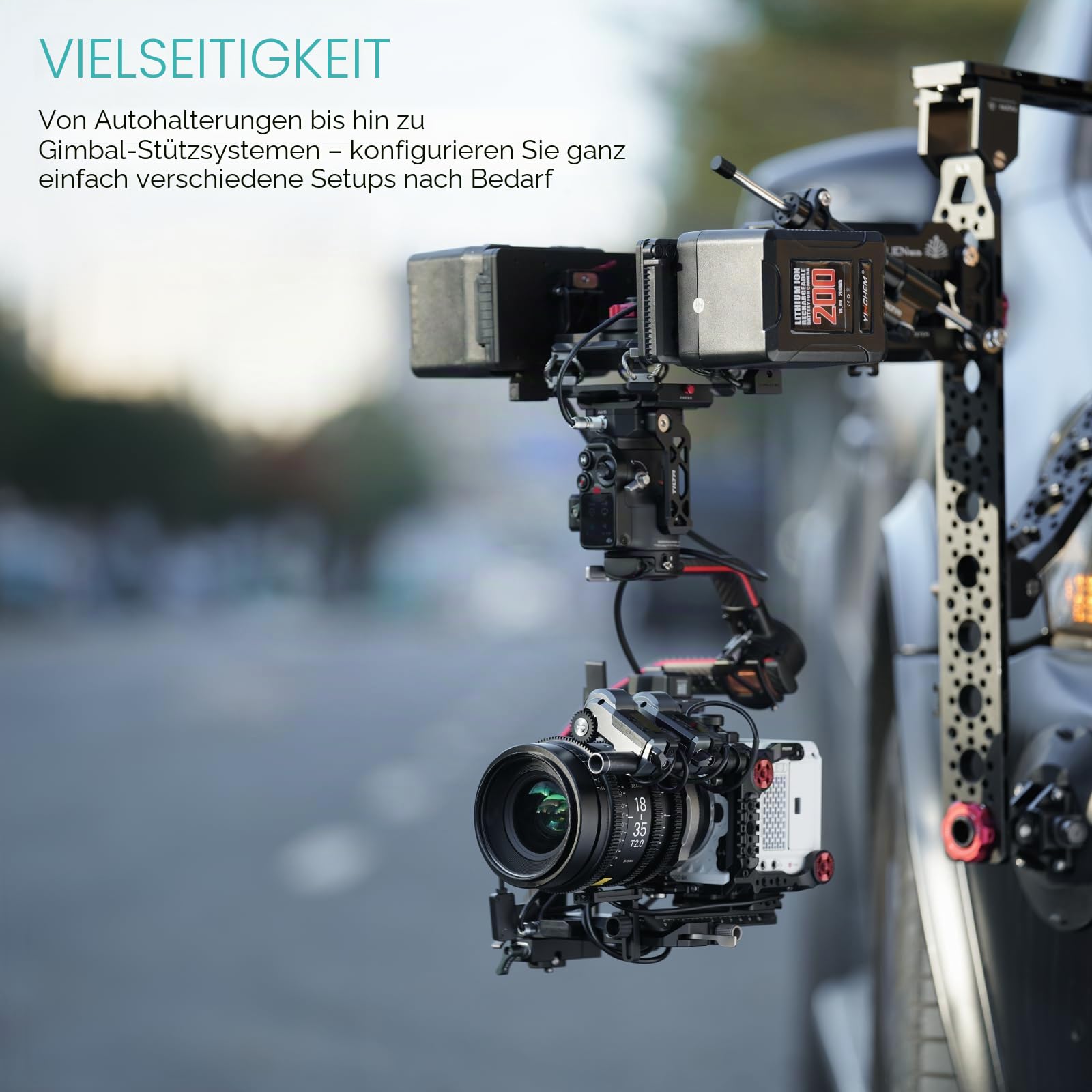 Tilta RS4 Akku-Platte Kompatibel mit DJI RS4 Pro/RS4/RS3 Pro/RS3/RS2, Stromdurchlassplatten-Kit - V-Mount TGA-PPK3-V