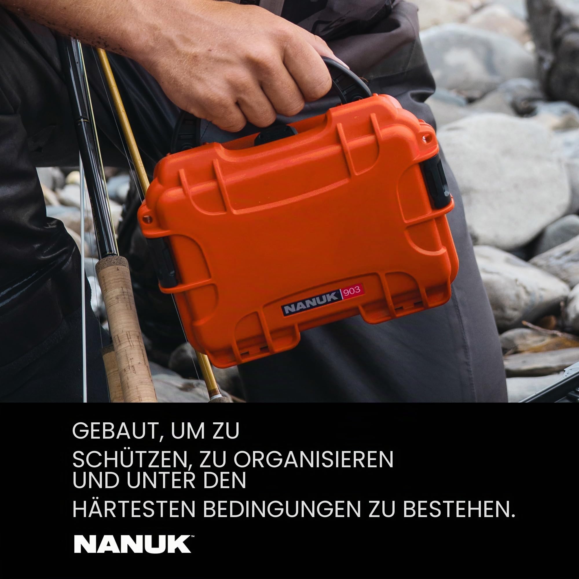 Nanuk 903 Wasserdichter Hartschalenkoffer Mit Plüschschaumeinlage - Schwarz – Bild 7