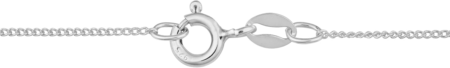 Kooljewelry Sterling Silver 0.9 millimeter Curb Chain Necklace (16, 18, 20, 22, 24 or 30 inch) - Image 2