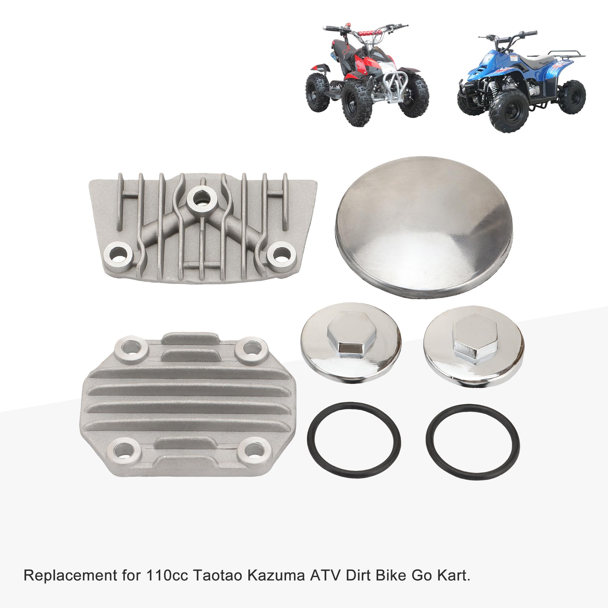 GOOFIT Couvercle de Culasse Sets Remplacement pour 70cc 90cc 110cc ATV Quad 4 Wheeler Dirt Pit Bikes