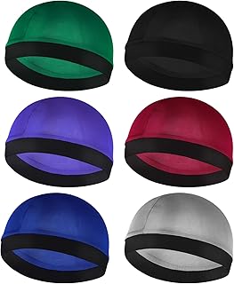 6 Pcs Kids Satin Wave Caps Boo Boo Cap Baby Wave Caps Kids Stocking Cap for Boys Girls Multicolour