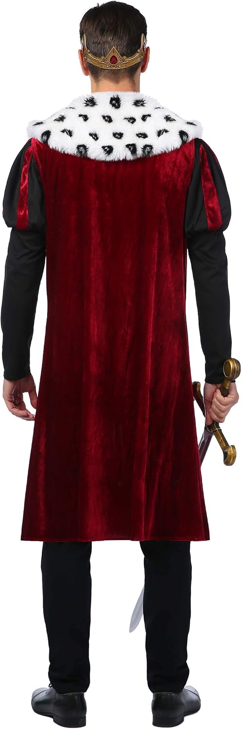 Spirit Halloween Adult Noble King Costume | Royalty Cosplay | Couple | Easy Halloween