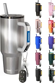 Frost Buddy Thicc Buddy 40oz Tumbler - Spill-Proof Flip Lid (Moonstone) | Double-wall vacuum insulated | 18/8 premium stainless steel | Cup-holder friendly