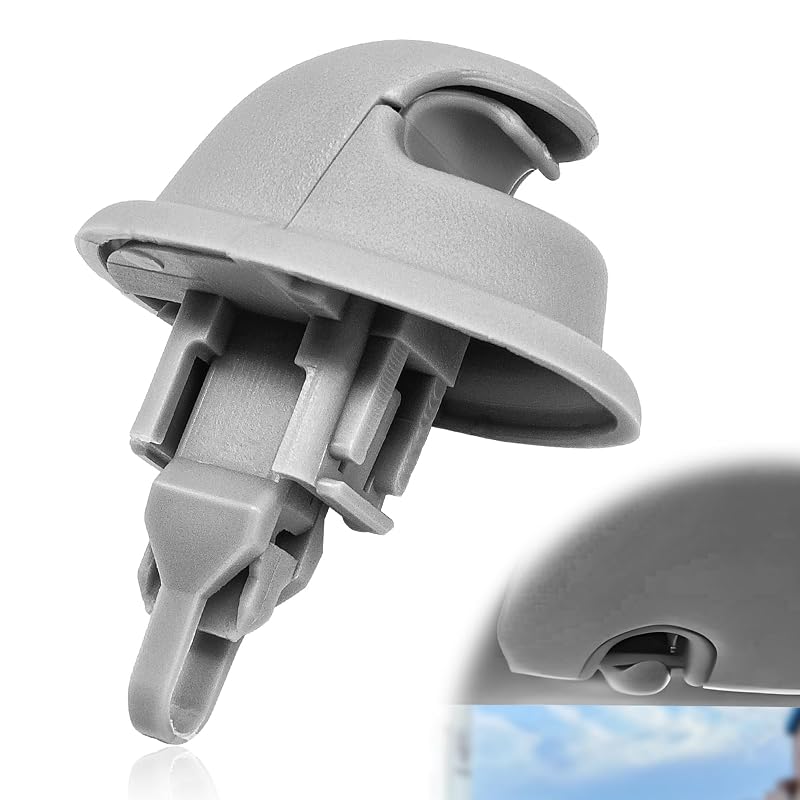 Presilha de Fixação do Para-Sol SYudwen Compatível com D0dge Ram 1500 2002–2005 e Ram 2500/3500 2003–2005 Cinza