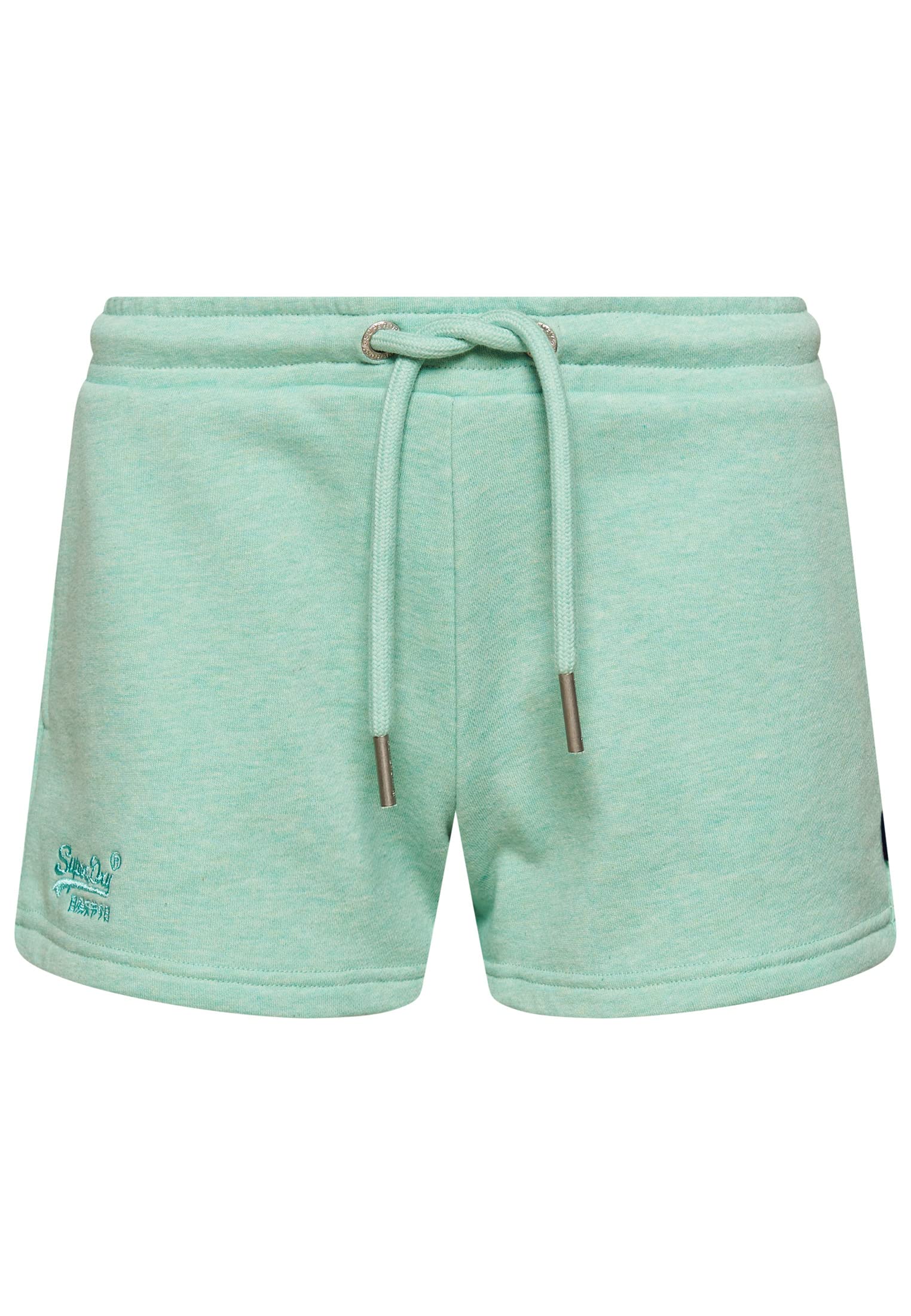 Superdry Womens Vintage Logo EMB Jersey Short Shorts, Minted Marl, M