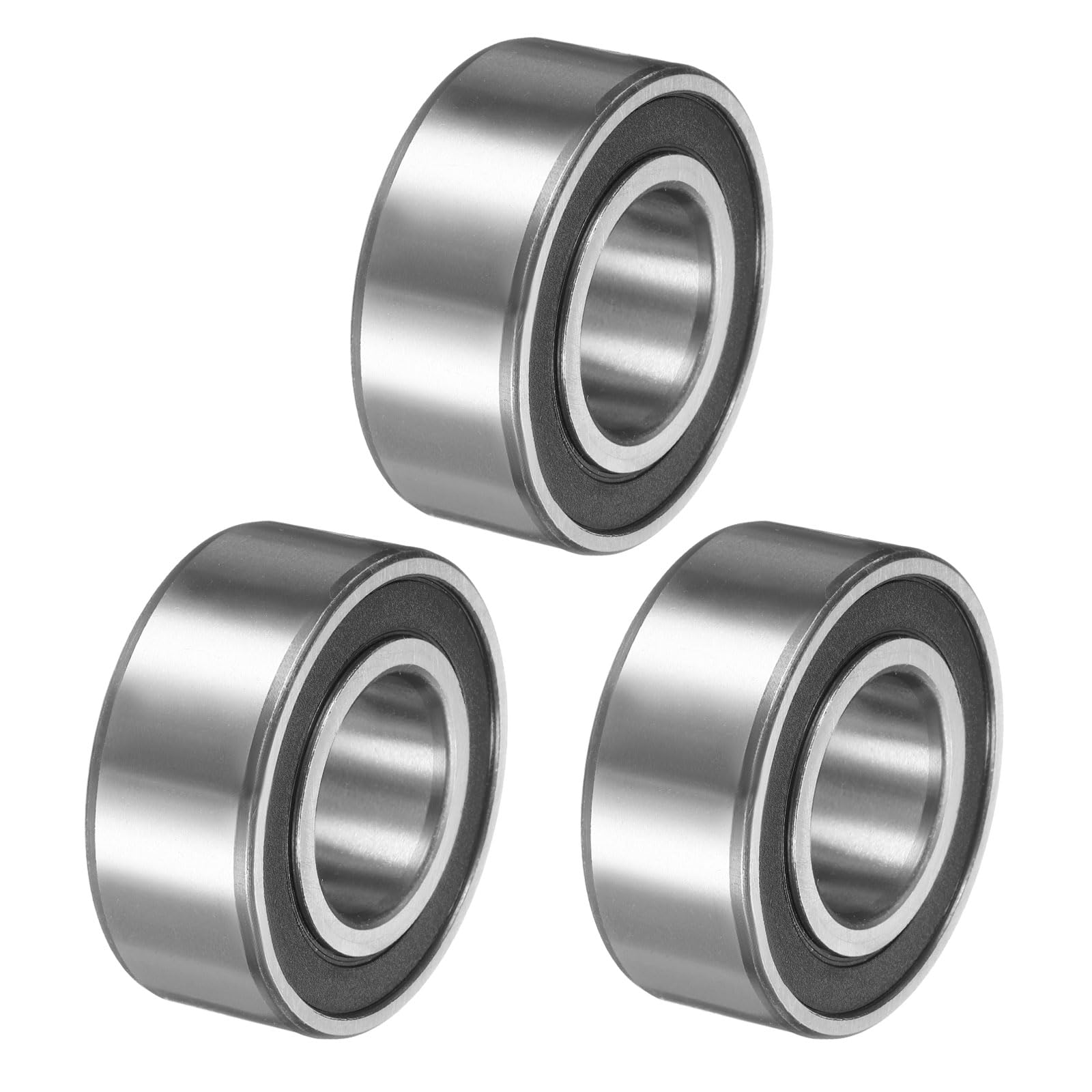 QUARKZMAN 3Pcs Rodamiento De Bolas De Contacto Angular Sellado Doble 3205-2RS/5205-2RS 25 X 52 X 20.6mm Rodamientos Para Motor Eléctrico Bombas Compresores Maquinaria Agrícola